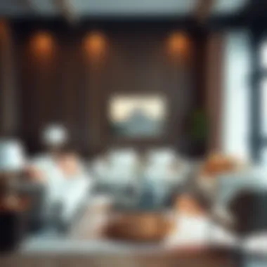 A stylishly arranged living room with used furniture showcasing modern design.