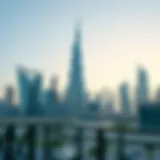 Modern office skyline in Dubai