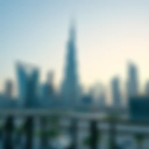 Modern office skyline in Dubai