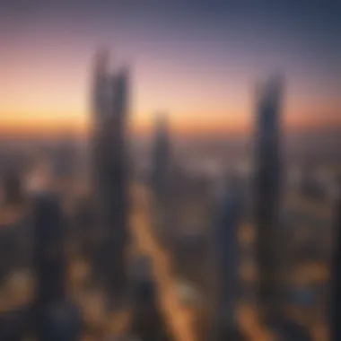 Breathtaking Skyline View from Topaz Premium Residences A skyline view from Topaz Premium Residences, illustrating its strategic location in Dubai