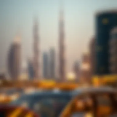 An overview of Dubai's skyline showcasing luxurious living