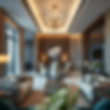 Interior design of a C7 residence highlighting elegant finishes