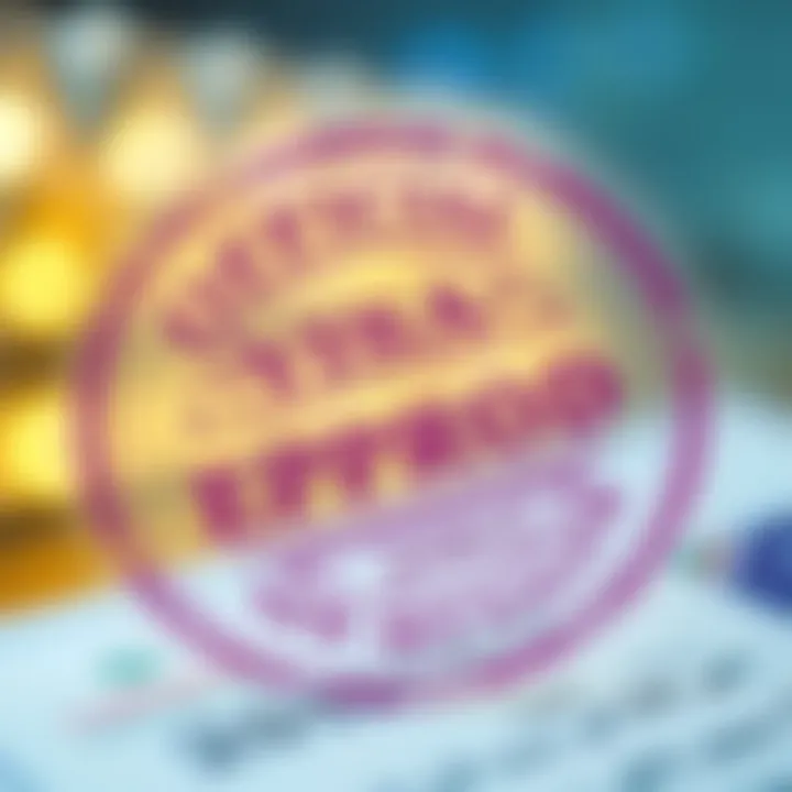 Visa approval stamp from Dubai