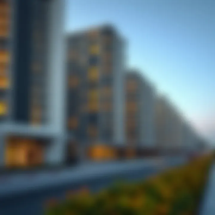 A modern real estate development in Dubai emphasizing growth