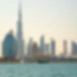 A scenic view of Dubai's skyline during a public holiday