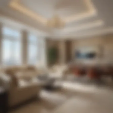 Luxurious interior of a residential unit in Marina Terrace