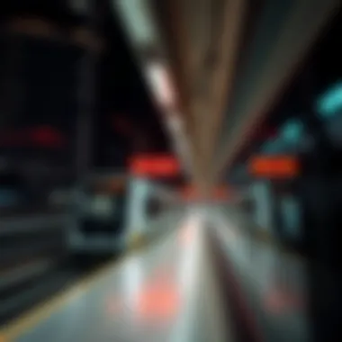 Dubai Metro station during peak hours