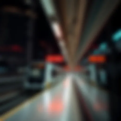 Dubai Metro station during peak hours