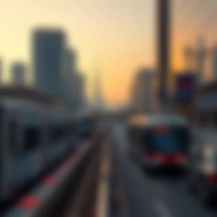 A view of Dubai’s urban landscape influenced by metro connectivity