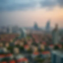 Aerial view of Dubai skyline showcasing residential areas