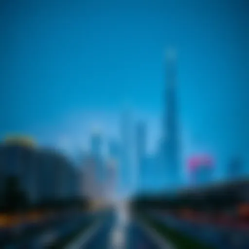 Dubai skyline representing residency options