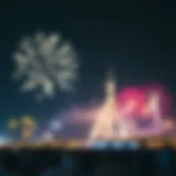 UAE National Day Celebrations Celebration of UAE National Day with fireworks