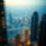 Dubai's Luxury Real Estate Landscape A skyline view of Dubai showcasing luxury real estate developments