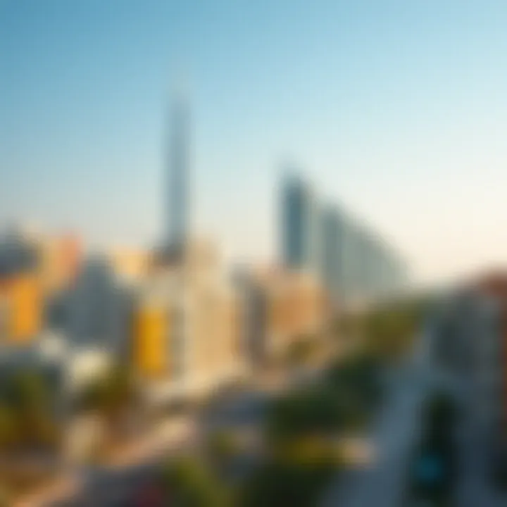 Emerging Neighborhoods: The Future of Urban Living in Dubai A vibrant neighborhood under development reflecting modern urban planning