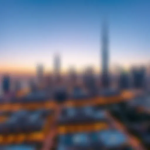 Dubai Skyline: A Testament to Architectural Innovation A panoramic view of Dubai's skyline showcasing iconic skyscrapers