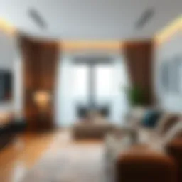 Modern apartment interiors in Abu Dhabi