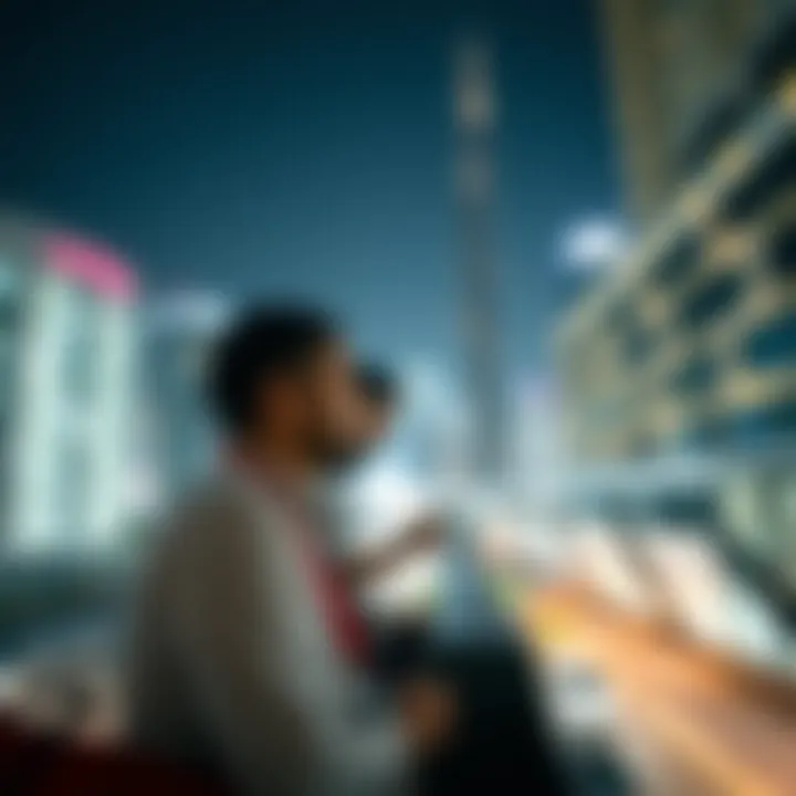 Expatriate exploring job market in Dubai