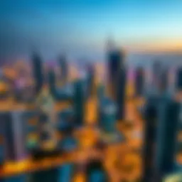 Dubai skyline with modern buildings