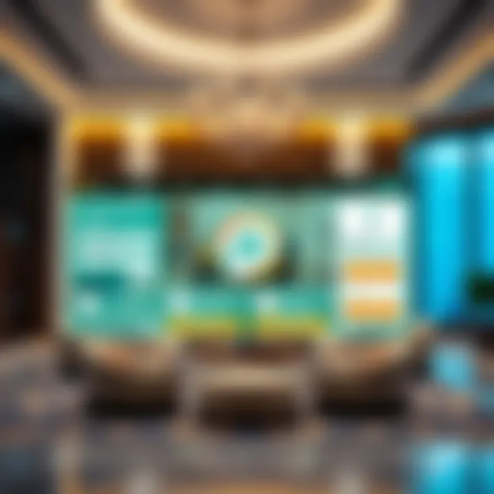 Digital interface of a real estate portal