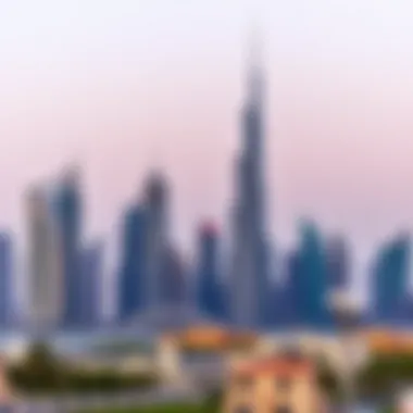 An overview of Dubai's skyline with modern buildings