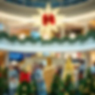 Seasonal decorations enhancing the charm of Dubai Mall
