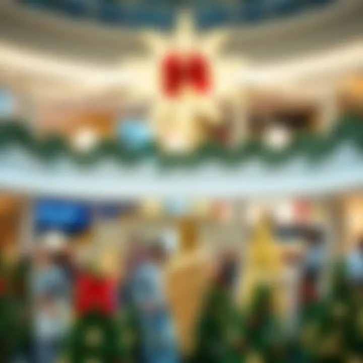 Seasonal decorations enhancing the charm of Dubai Mall