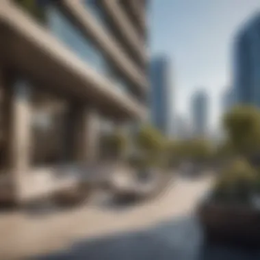 Luxury Residences of Vida Downtown Luxury residential buildings in Vida Downtown highlighting contemporary design.