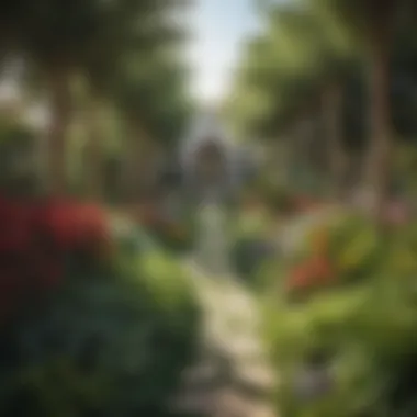 Pathways of Wonder Garden Beautifully designed pathways lined with vibrant flora